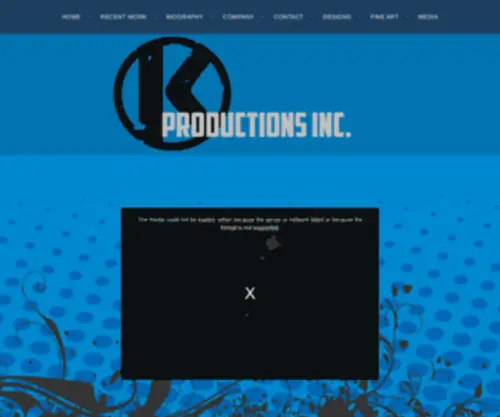 Kproductionsin.com(Kevin Snyder's Digital Portfolio) Screenshot