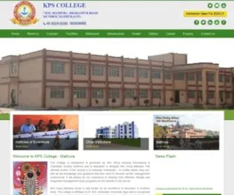 KPscollege.co.in(KPS College Mathura) Screenshot