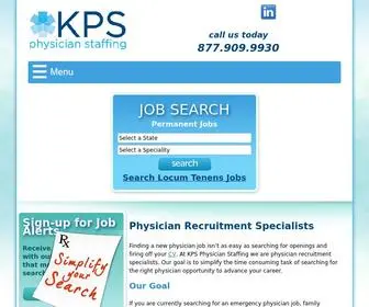 KPSPHysicianstaffing.com(Physician Recruitment Specialists) Screenshot