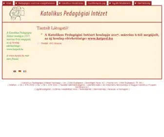 KPSzti.hu(Katolikus Pedagógiai Intézet) Screenshot