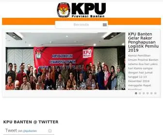 Kpu-Bantenprov.go.id(Komisi Pemilihan Umum Provinsi Banten) Screenshot