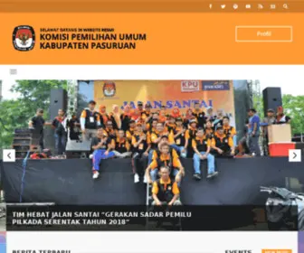 Kpud-Pasuruankab.go.id(KPU Kabupaten Pasuruan) Screenshot