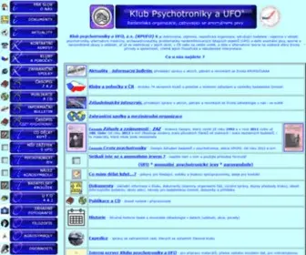 Kpufo.cz(Klub psychotroniky a UFO) Screenshot