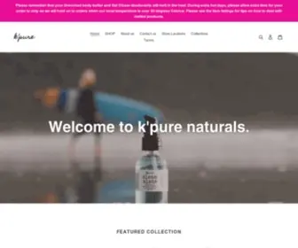 Kpurenaturals.com(K'pure Naturals) Screenshot