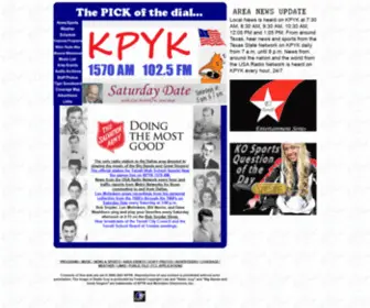 KPYK.com(Radio Station KPYK Big Bands and Great Singers (tm)) Screenshot