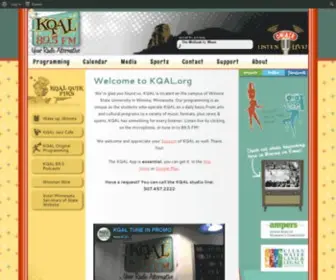 Kqal.org(Winona State University Radio Station) Screenshot
