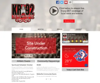 KR92Country.com(Belleville, KS) Screenshot