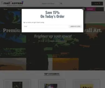 Kraalcanvas.com(One stop shop for all canvas need) Screenshot