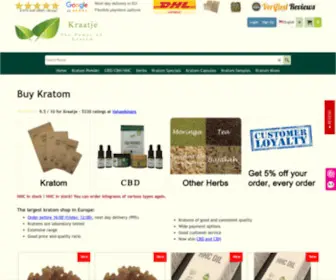 Kraatje.eu(Buy kratom (Mitragyna speciosa)) Screenshot