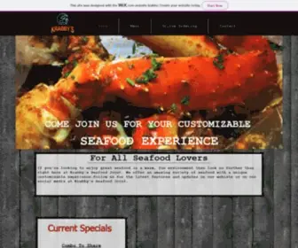 Krabbys.com(KRABBY'S SEAFOOD) Screenshot