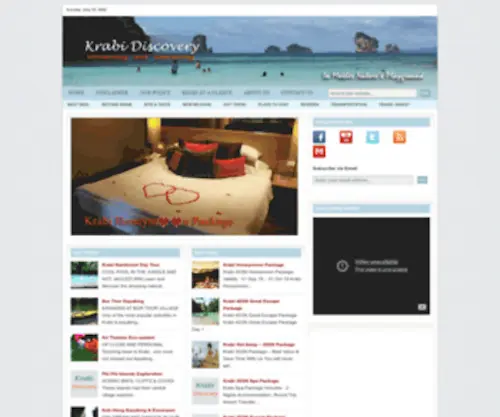 Krabidiscovery.com(Krabi travel) Screenshot