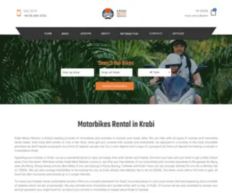 Krabimotorentals.com(Rent scooter at Krabi Moto Rentals) Screenshot