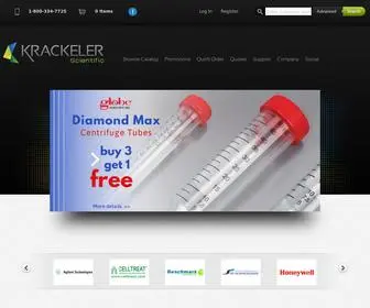 Krackeler.com(Krackeler Scientific) Screenshot