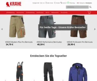 Kraehe.de(Arbeitskleidung für Damen & Herren) Screenshot
