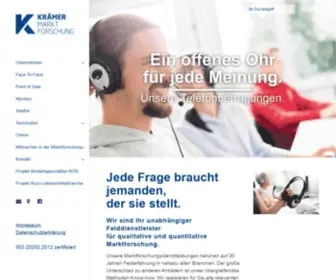 Kraemer-Germany.com(Krämer Marktforschung Münster) Screenshot