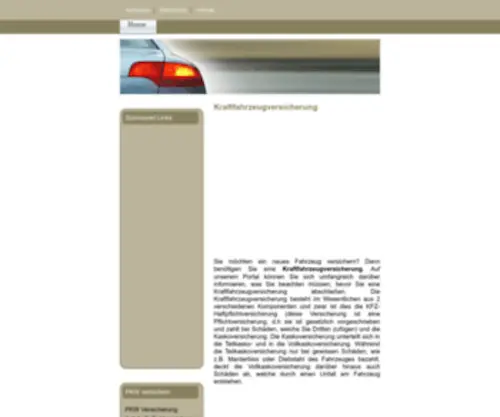 KraftfahrzeugVersicherung-Information.de(Günstige) Screenshot