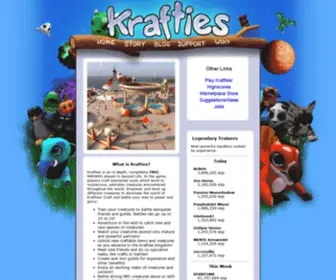 Krafties.com(Fantasy Pet MMORPG Based In Second Life) Screenshot