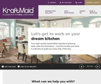 Kraftmaid.com(Design your new kitchen with KraftMaid Cabinetry) Screenshot