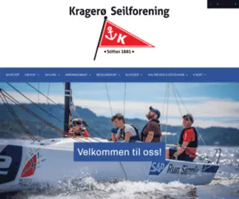 Krageroseilforening.no(Kragerø) Screenshot