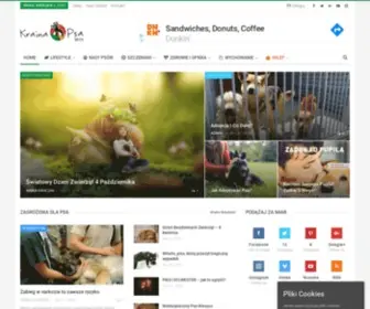 Krainapsa.pl(Kraina Psa portal dla miłośników psów) Screenshot