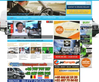Krajowytransport.pl(Busy, transport towarów i osób) Screenshot