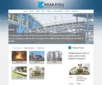 Krakataueng.co.id(PT. Krakatau Engineering) Screenshot