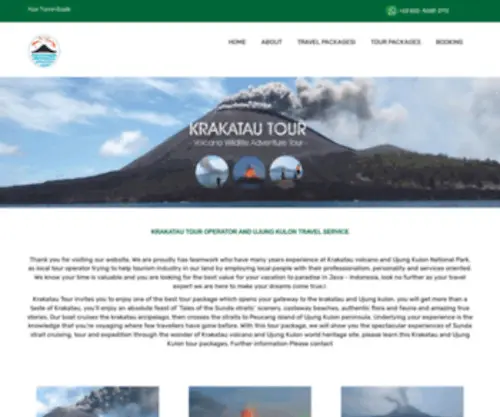 Krakatautour.com(KRAKATAU TOUR Krakatoa Tour Ujung Kulon Wildlife Tour) Screenshot