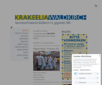 Krakeelia.de(Narrenzunft Krakeelia Waldkirch 1865 e.V.Jahre Narrenzunft Krakeelia Waldkirch) Screenshot