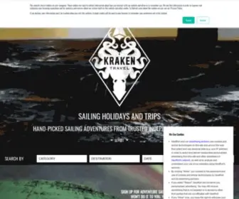 Kraken.travel(Discover the world’s best sailing holidays. Hand) Screenshot
