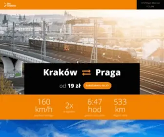 Krakow-Praga.pl(Bezpośrednie połączenie kolejowe Kraków) Screenshot