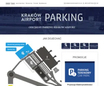 Krakowairport-Parking.pl(Oficjalny monitorowany parking na terenie Kraków Airport) Screenshot