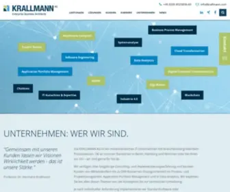 Krallmann.com(Enterprise Business Architects) Screenshot