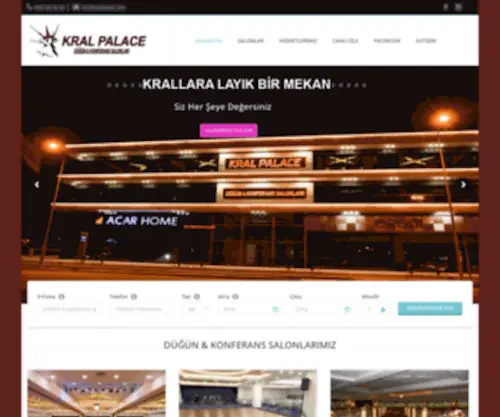 Kralpalace.com(Kralpalace-Düğün konferans salonları Elazığ) Screenshot