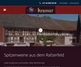 Kramer-Weine.ch(AUGUST KRAMER WEINBAU RAFZ) Screenshot