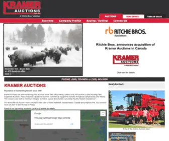 Kramerauction.ca(Kramer Auctions) Screenshot