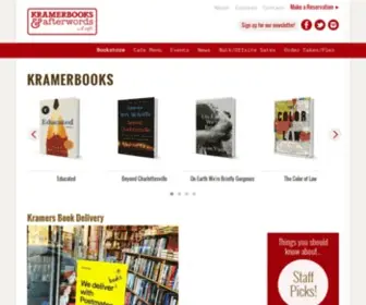Kramers.com(Bookstore, Bar, & Restaurant in Dupont Circle) Screenshot