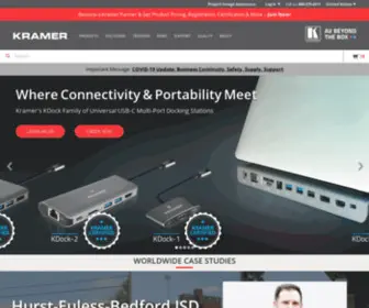 Kramerus.com(Award-winning Pro AV manufacturer) Screenshot
