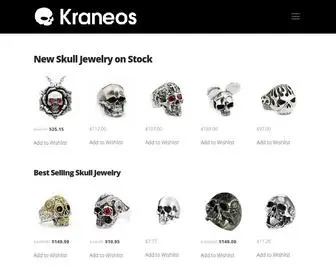 Kraneos.com(Skull jewelry) Screenshot