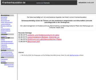 Krankenhauslabor.de(Forum für Labormedizin) Screenshot