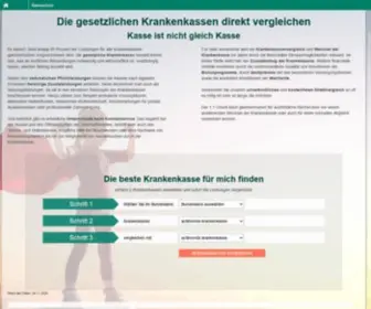 Krankenkassen-Direkt-Vergleich.de(Krankenkassenvergleich 2021) Screenshot