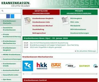 Krankenkassen.de(Krankenkassen vergleichen) Screenshot