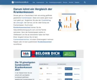 Krankenkasseninfo.de(Krankenkassenvergleich ➤ die beste Krankenkasse finden. ➤ Krankenkasseninfo) Screenshot