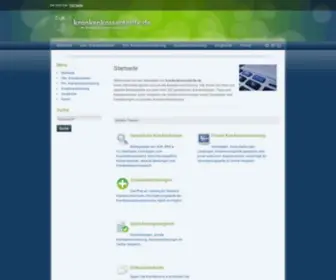 Krankenkassentarife.de(Gesetzliche Krankenkassen und PKV Vergleich) Screenshot
