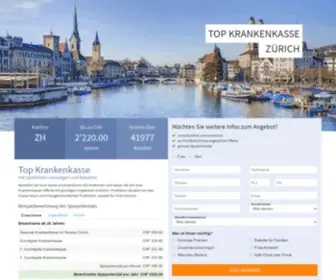 Krankenkasseschweiz.ch(Krankenkassen) Screenshot