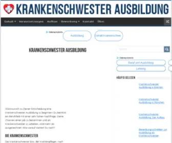 Krankenschwesterausbildung.org(Krankenschwester Ausbildung 2021) Screenshot