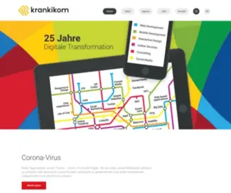 Krankikom.de(Creative digital solutions to help you succeed) Screenshot