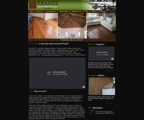 Krantzrecoveredwoods.com(Wood, the way it used to be) Screenshot