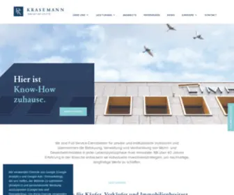 Krasemann.de(KRASEMANN-Immobiliendienstleistungen für den Mittelstand) Screenshot