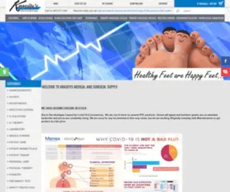 Krasitys.com(Krasitys Medical & Surgical Supply) Screenshot