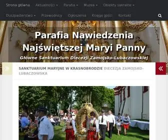 Krasnobrod-Sanktuarium.pl(Parafia Krasnobród) Screenshot